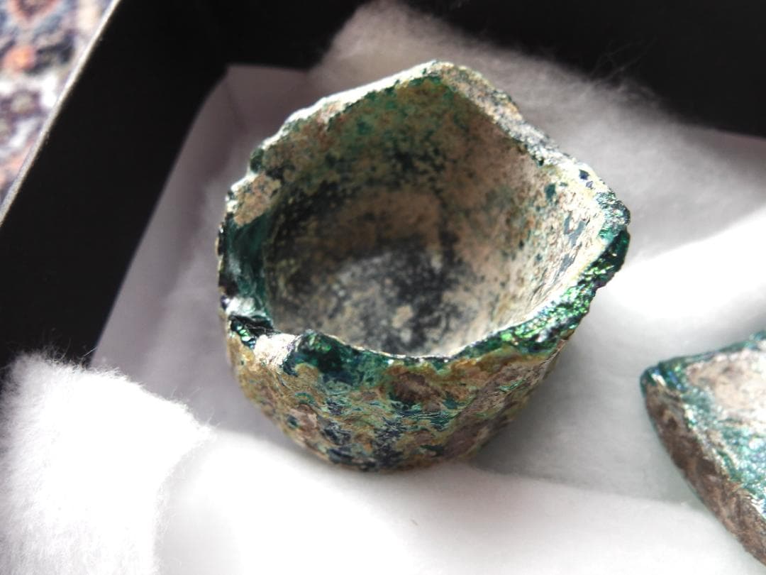 ローマングラス 破片 5点セット 銀化 アンティーク 古代ローマ