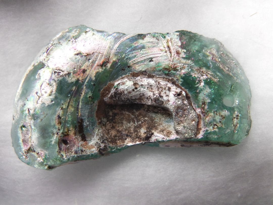 ローマングラス 破片 5点セット 銀化 アンティーク 古代ローマ