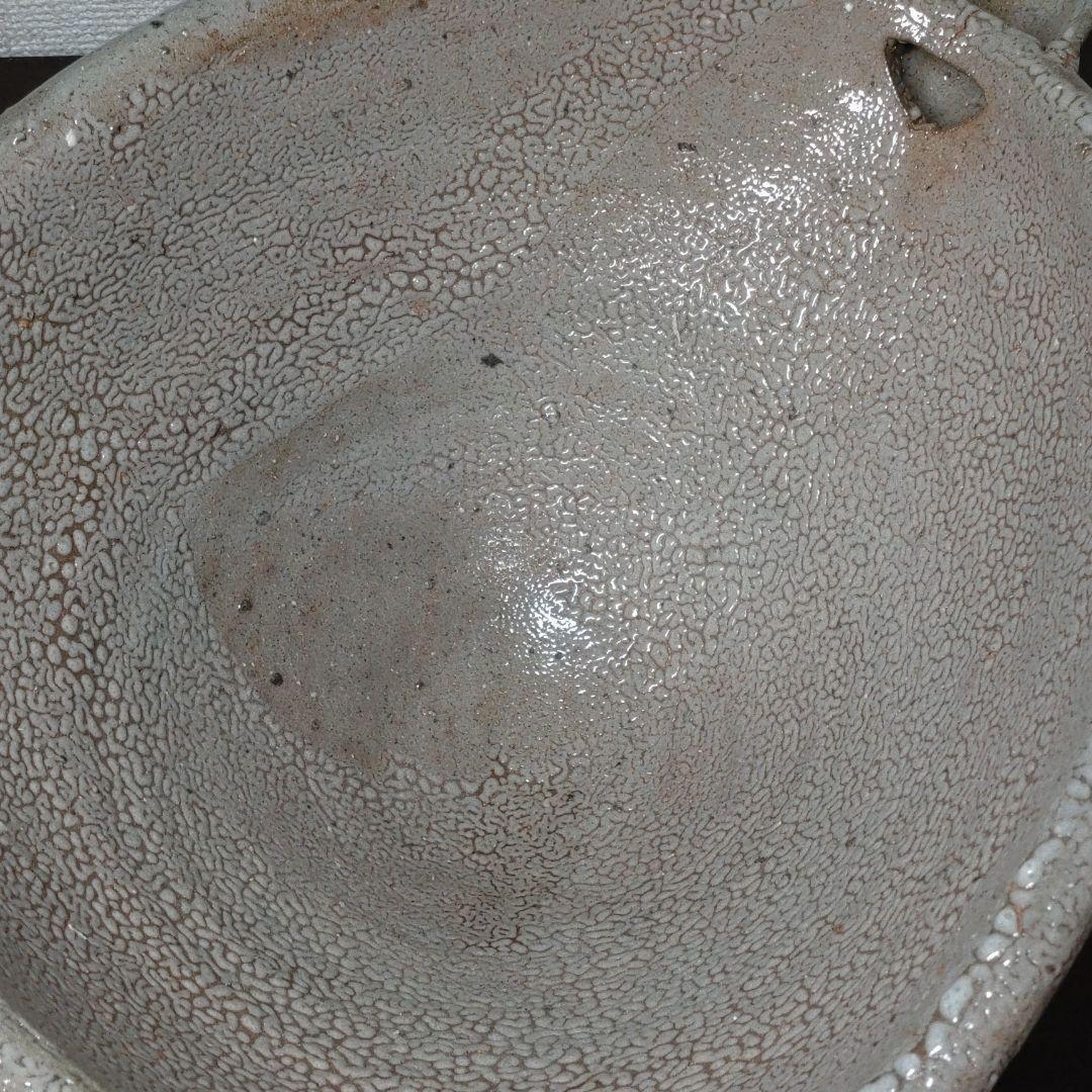 中川自然坊 作 絵唐津 大片口鉢 直径約35.5cm