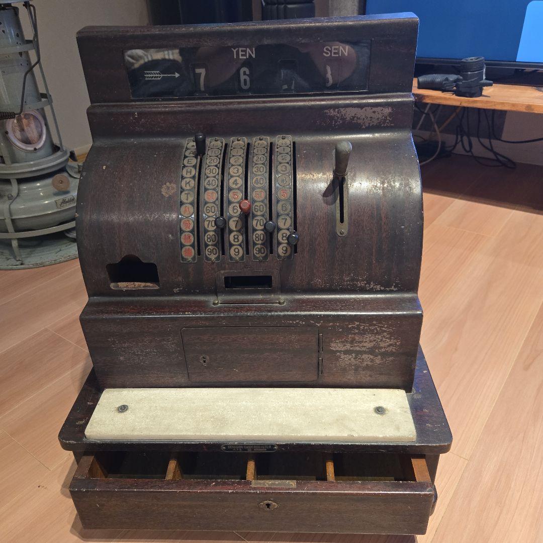 ヴィンテージ木製レジスター.キャッシャー