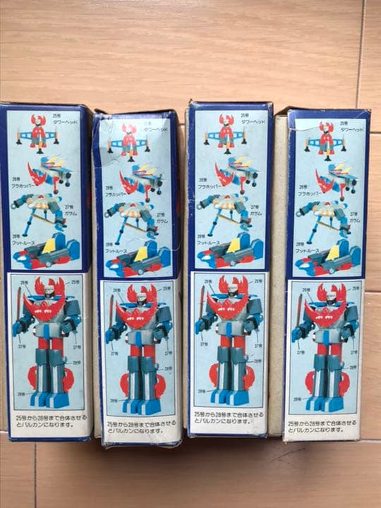 B アオシマ　ＮＥＯミニ合体シリーズ　バルカン　4箱セット　未組立品