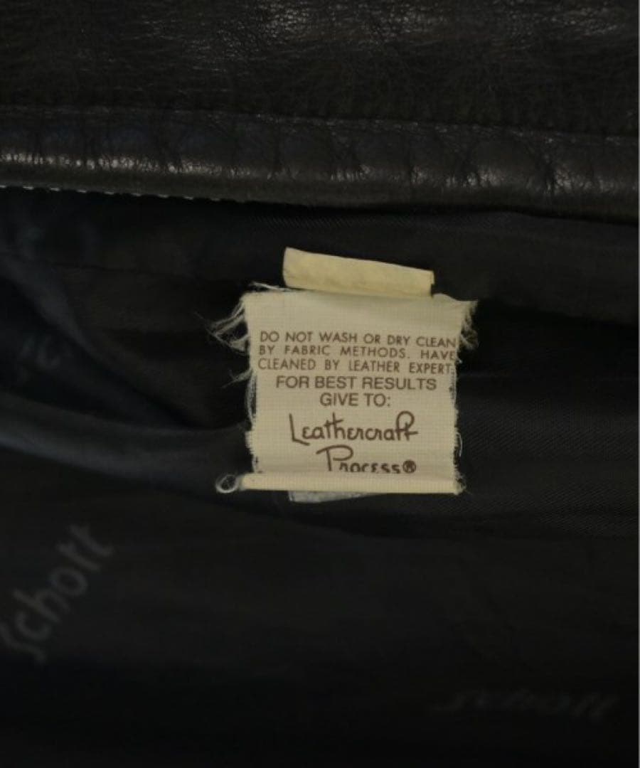 希少 Schott 米国製シングルライダース36 短丈 深水光太レザージャケット