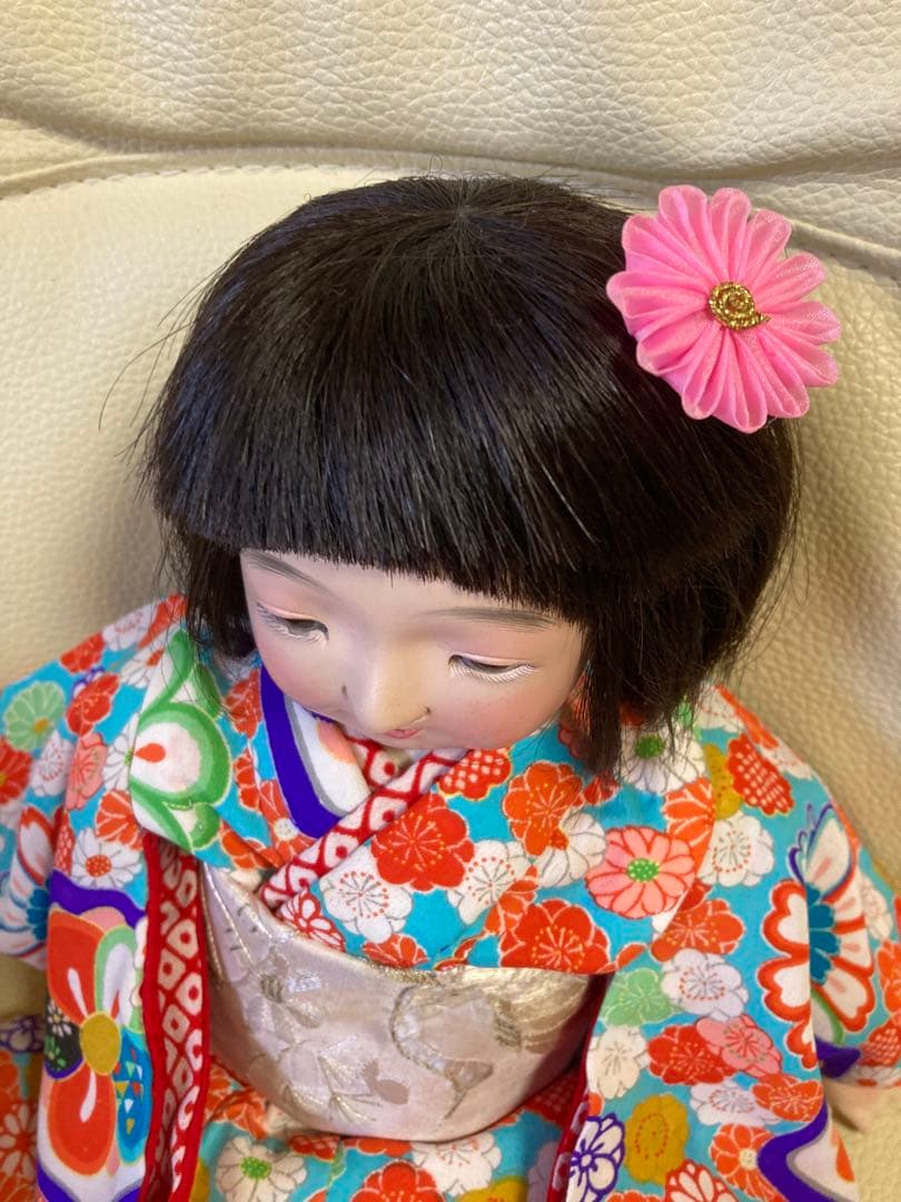 自由人形　市松人形38センチ