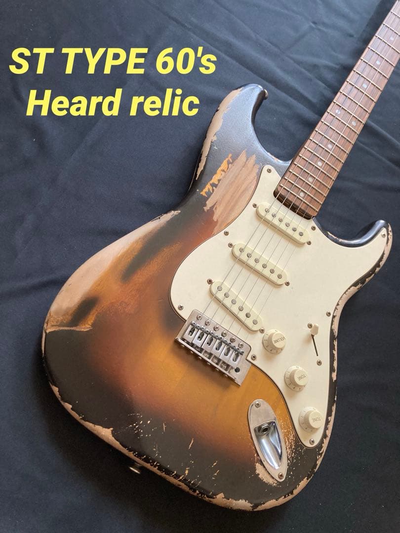 早い者勝ち　#16ストラトキャスタータイプ　ニトロセルロースラッカー塗装