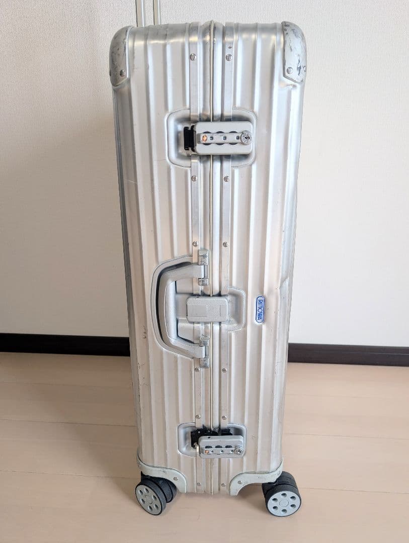 【良品】RIMOWA TOPAS シリーズ 104L 青ロゴ ホイール新品 4輪