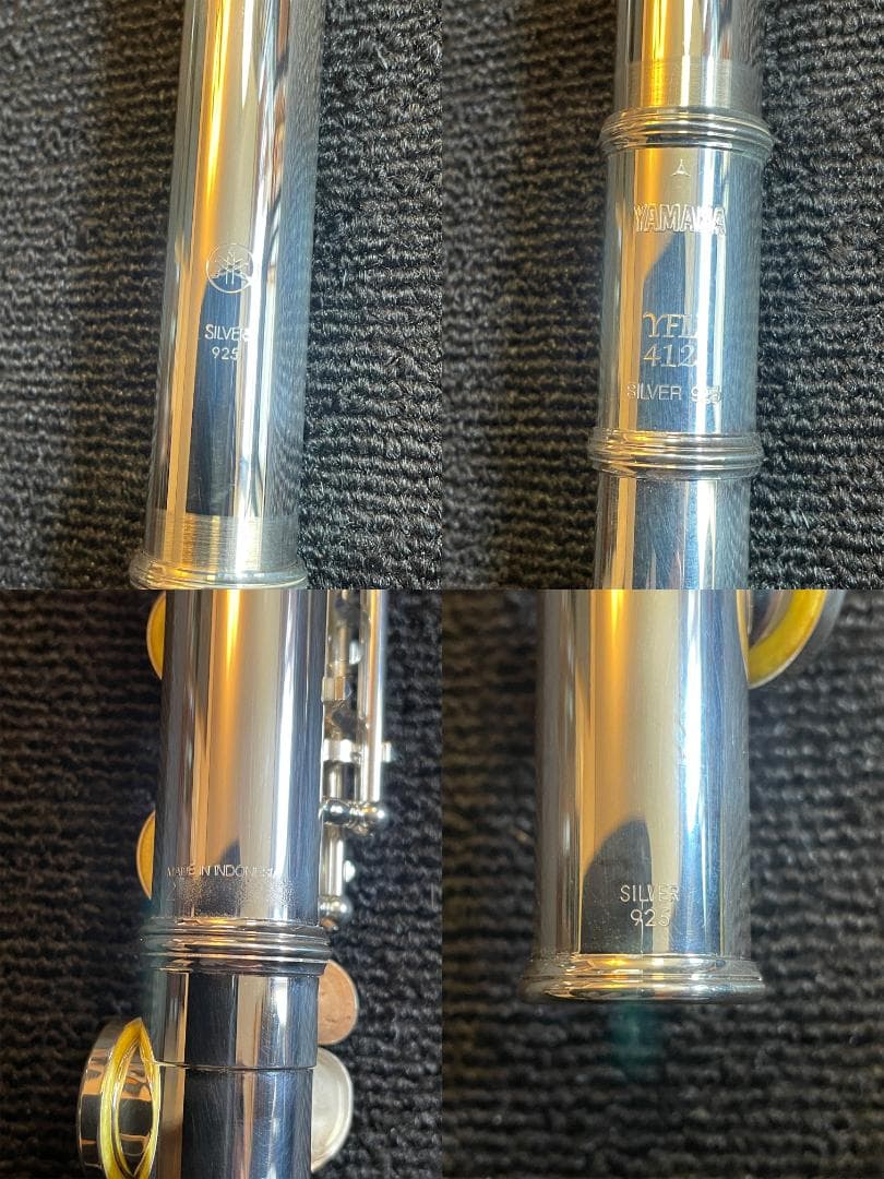 フルート　ヤマハ　YFL-412　極美品　頭部＆管：銀　FLUTE YAMAHA