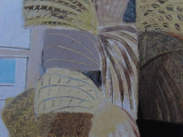 香月 泰男、尾花、希少な画集より、版上刷サイン入、 新品高級額装付