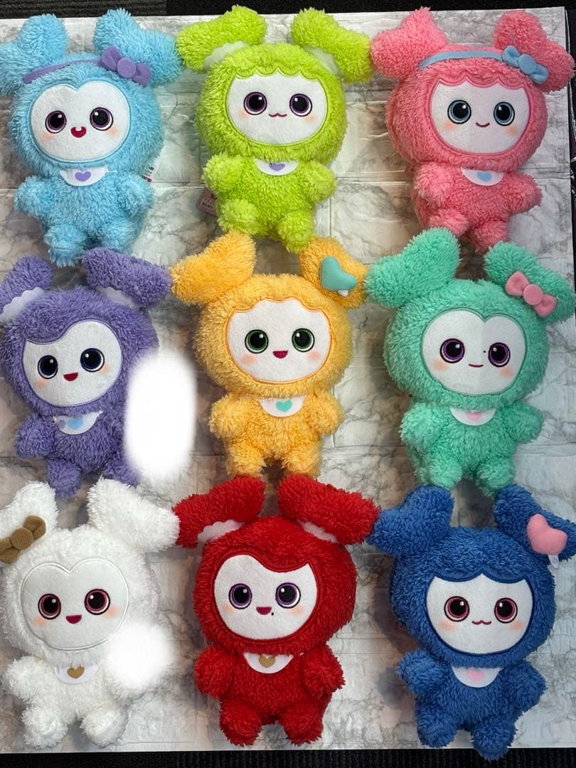 TWICE LOVELYS　ふわもこおすわりぬいぐるみ　GiGO限定コンプセット