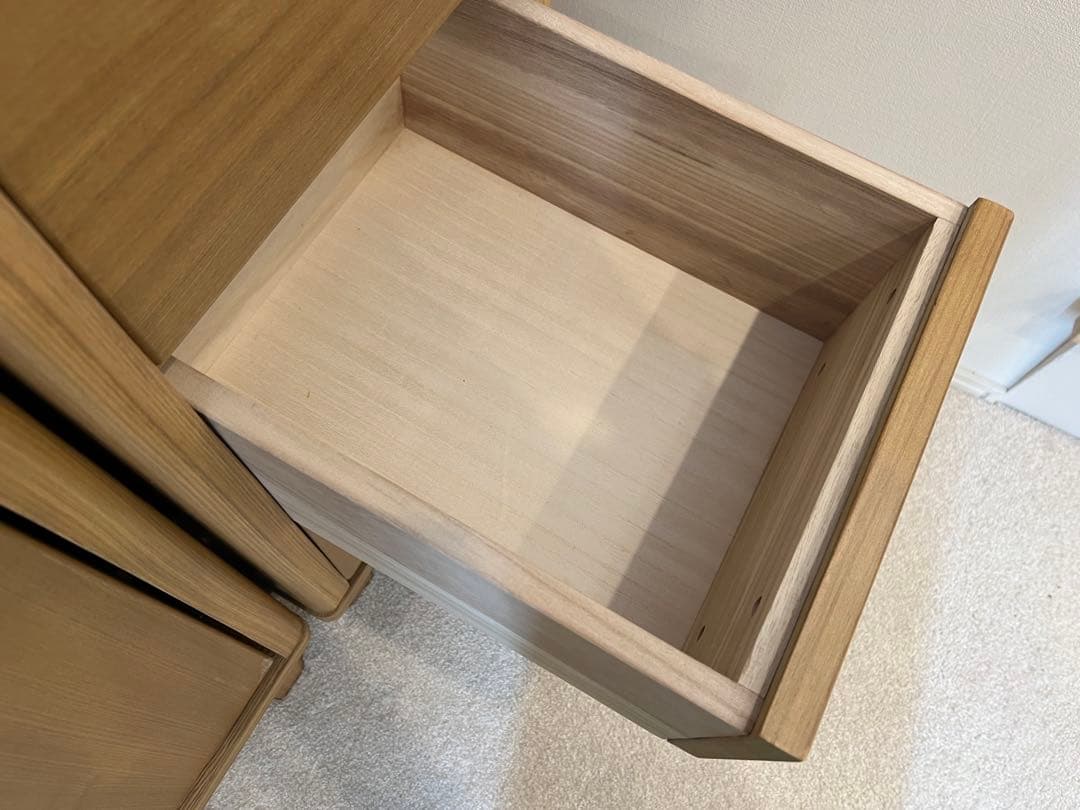 キャビネット【タモ材・3ヶ月のみ使用】