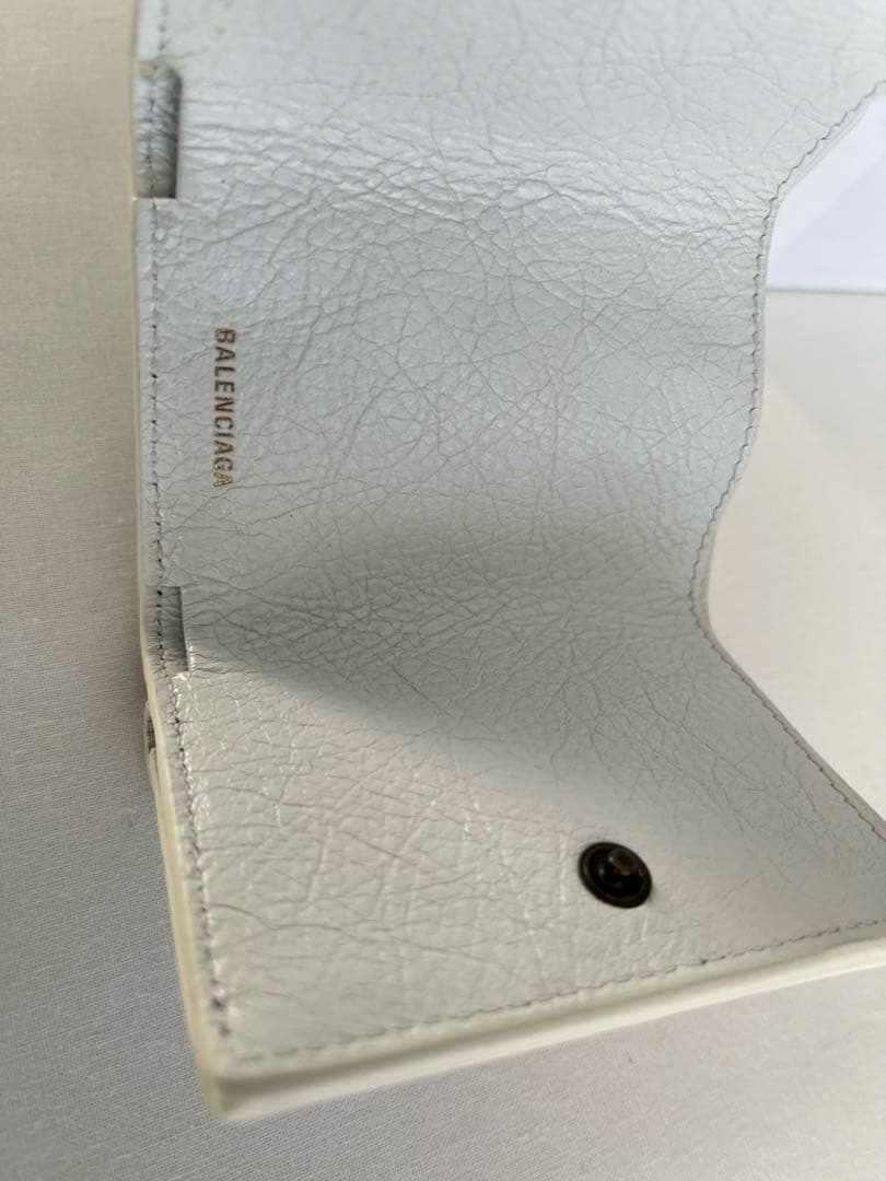 バレンシアガBALENCIAGAペーパーミニウォレット　グラフィティ三つ折り財布