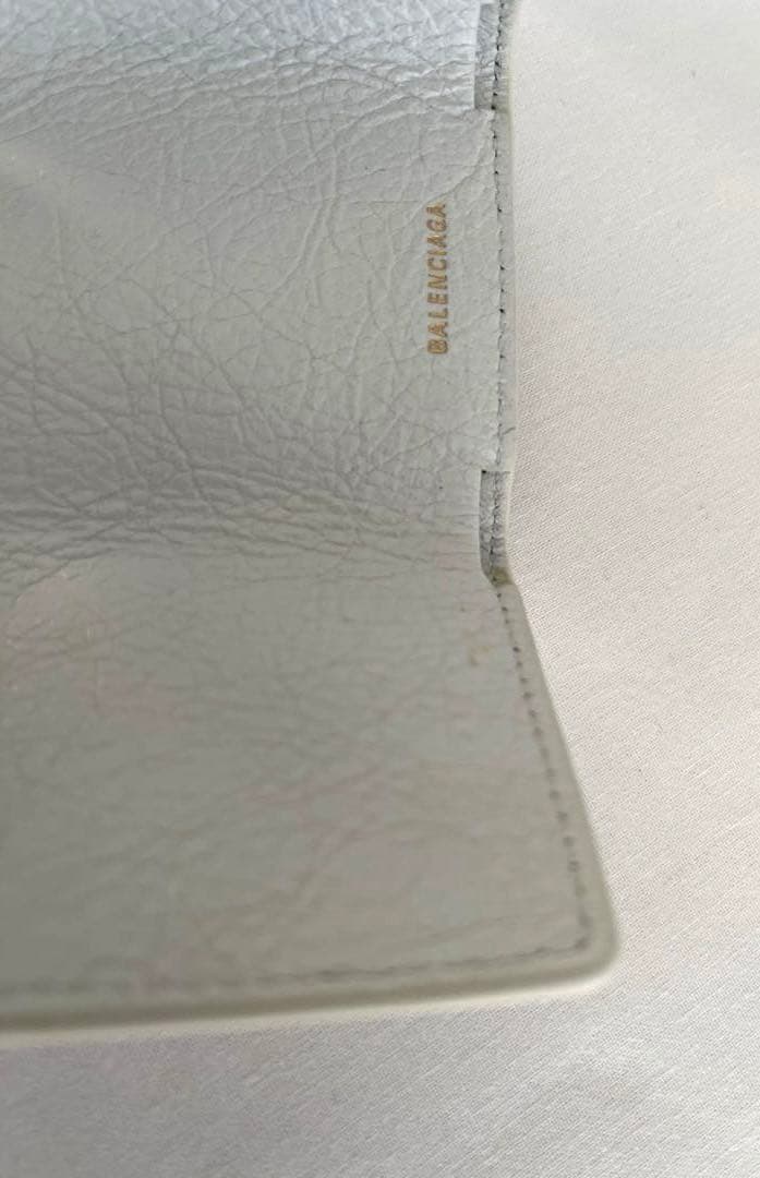 バレンシアガBALENCIAGAペーパーミニウォレット　グラフィティ三つ折り財布