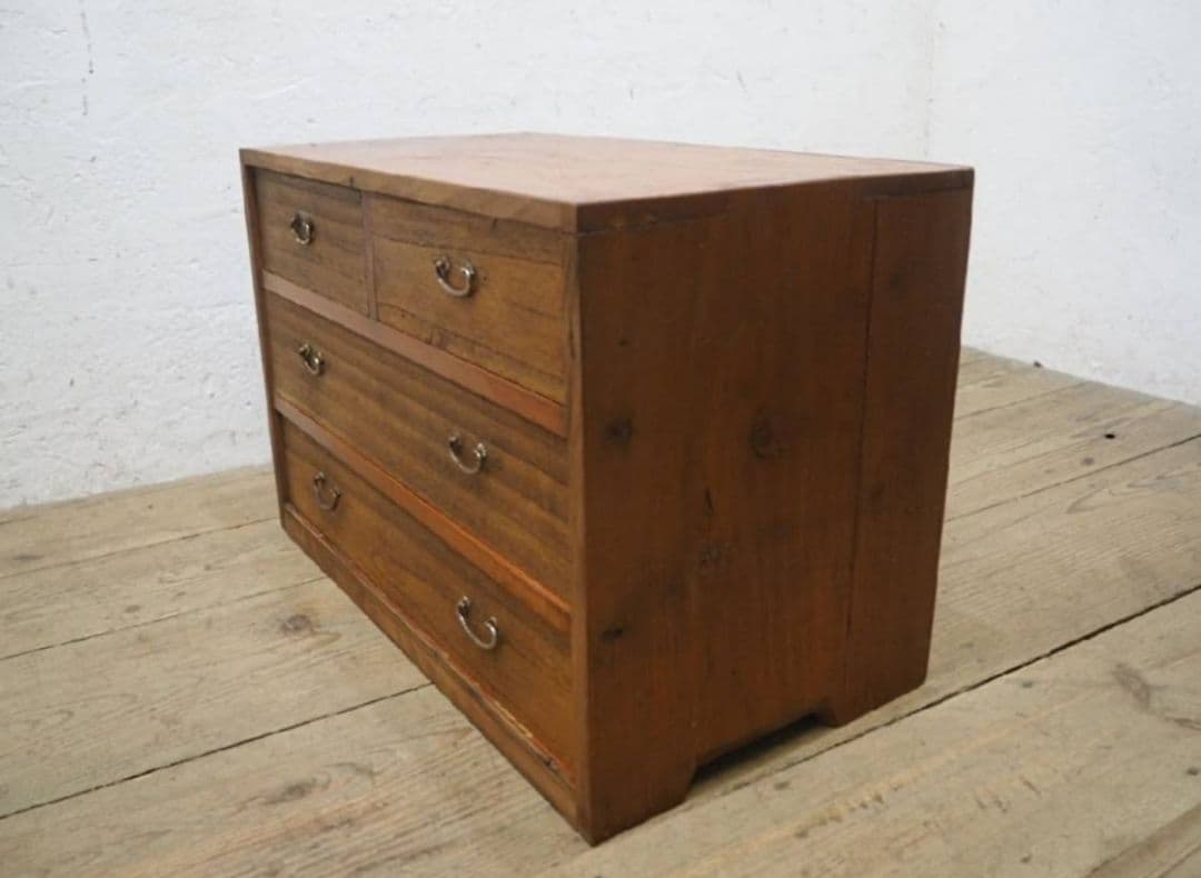 1032 レトロ　和タンス　箪笥　収納棚　ケース　陳列台　テレビ台　ローボード