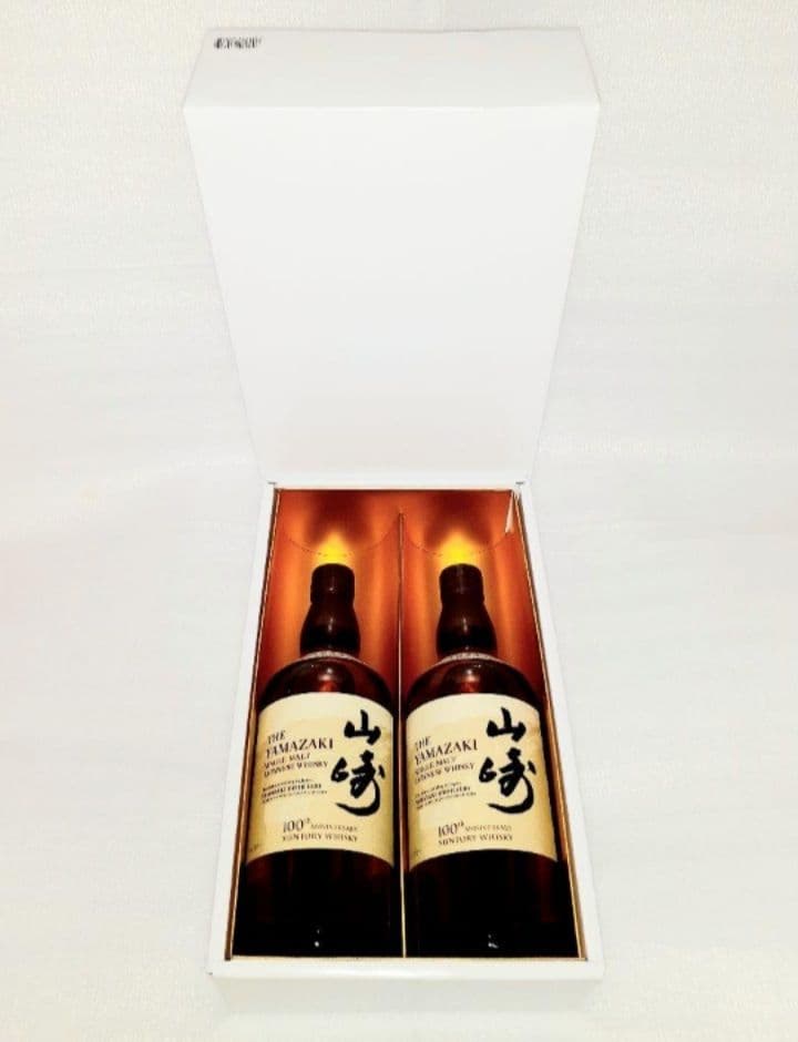 新品希少⭐サントリー 山崎 100周年記念ラベル 700ml×2本 金箔化粧箱入