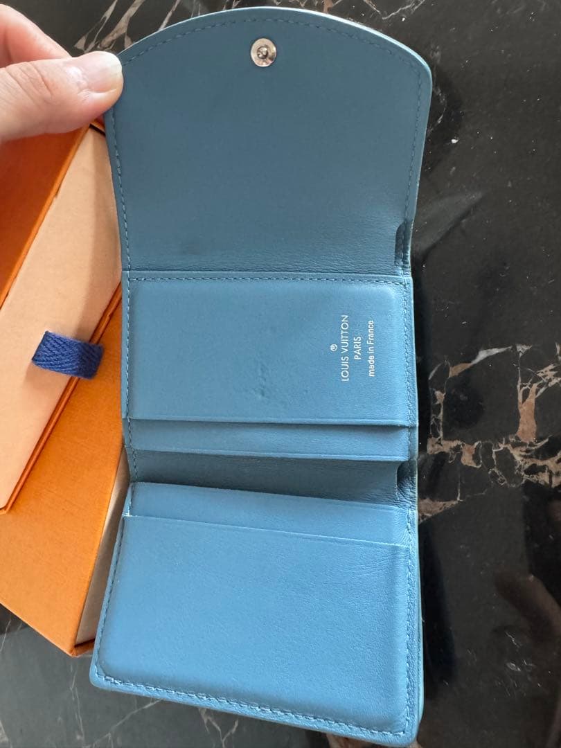 Louis Vuitton ミニウォレット ホワイト×ブルー