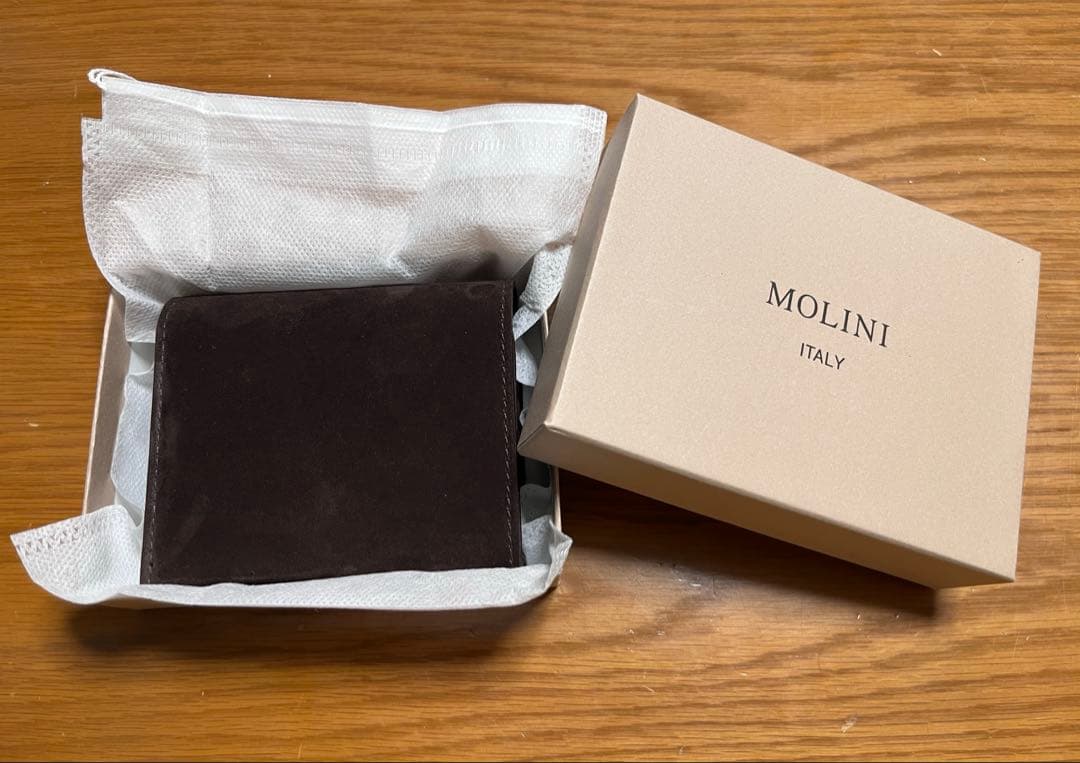 VAKT.別注MOLINI CompactWalletsuede/BROWN