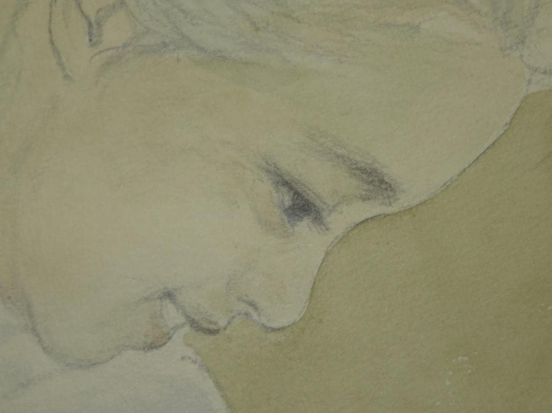 ◆ おおた慶文　「おかあさん」（仮題）  肉筆原画　水彩画 ◆