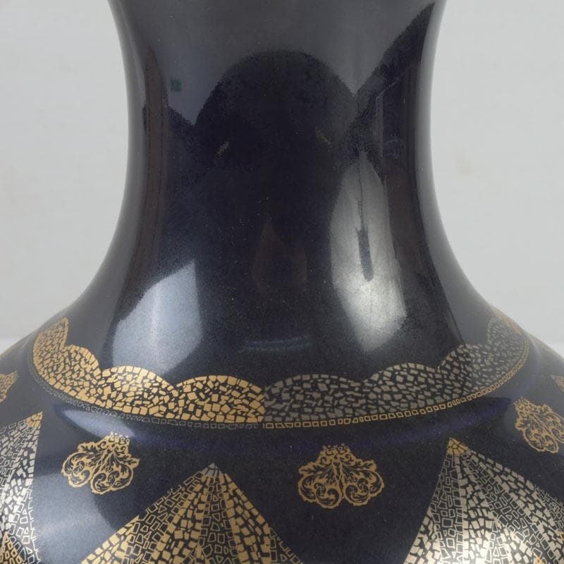 マモナコ公室御用達　ニュファクチュア・ド・モナコ　花瓶　時代箱付　V　9697