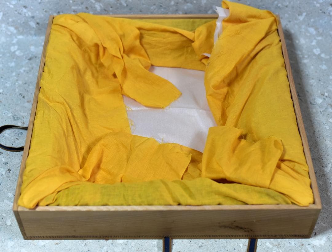 値下げ、高台寺蒔絵炉縁宗春作　囲炉裏/お茶道具木製　共箱