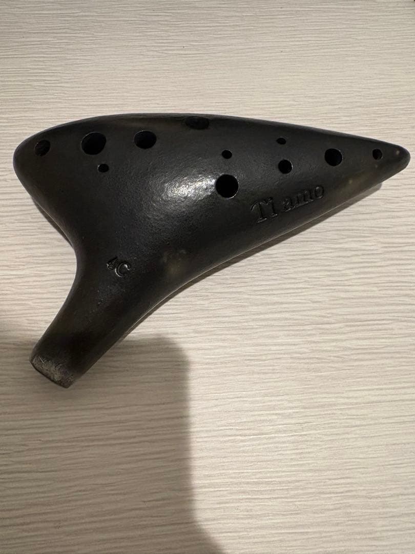 ティアーモ 4C オカリナ 黒 陶器製