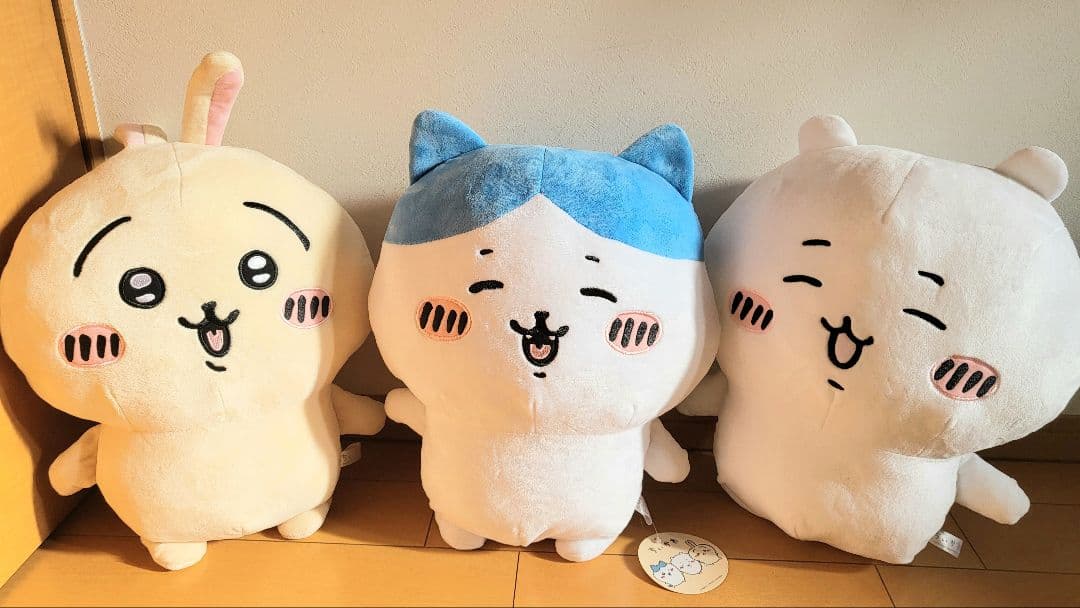 非売品超レア♥ちいかわ 超bigぬいぐるみ ヤハ フ！にこ♥ハチワレ♥うさぎ♥