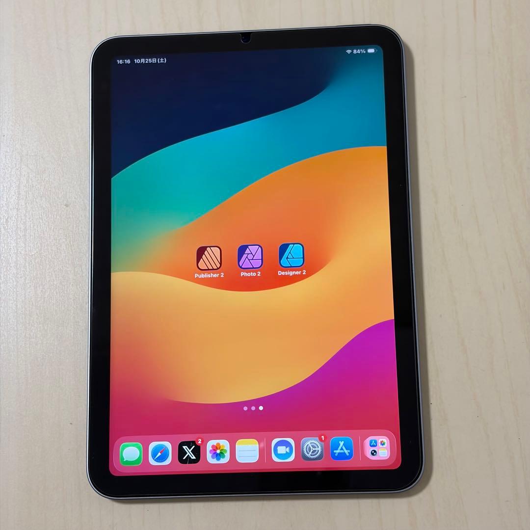 iPad mini A17pro 第7世代 128gb バッテリー100%