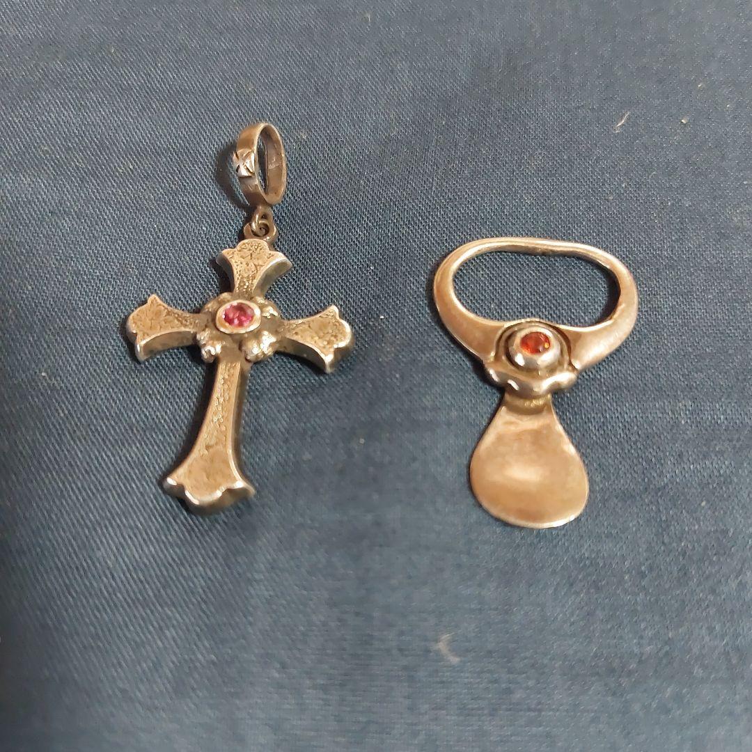 ローリーロドキンペンダント&タブルビー石　両方ともシルバー925です