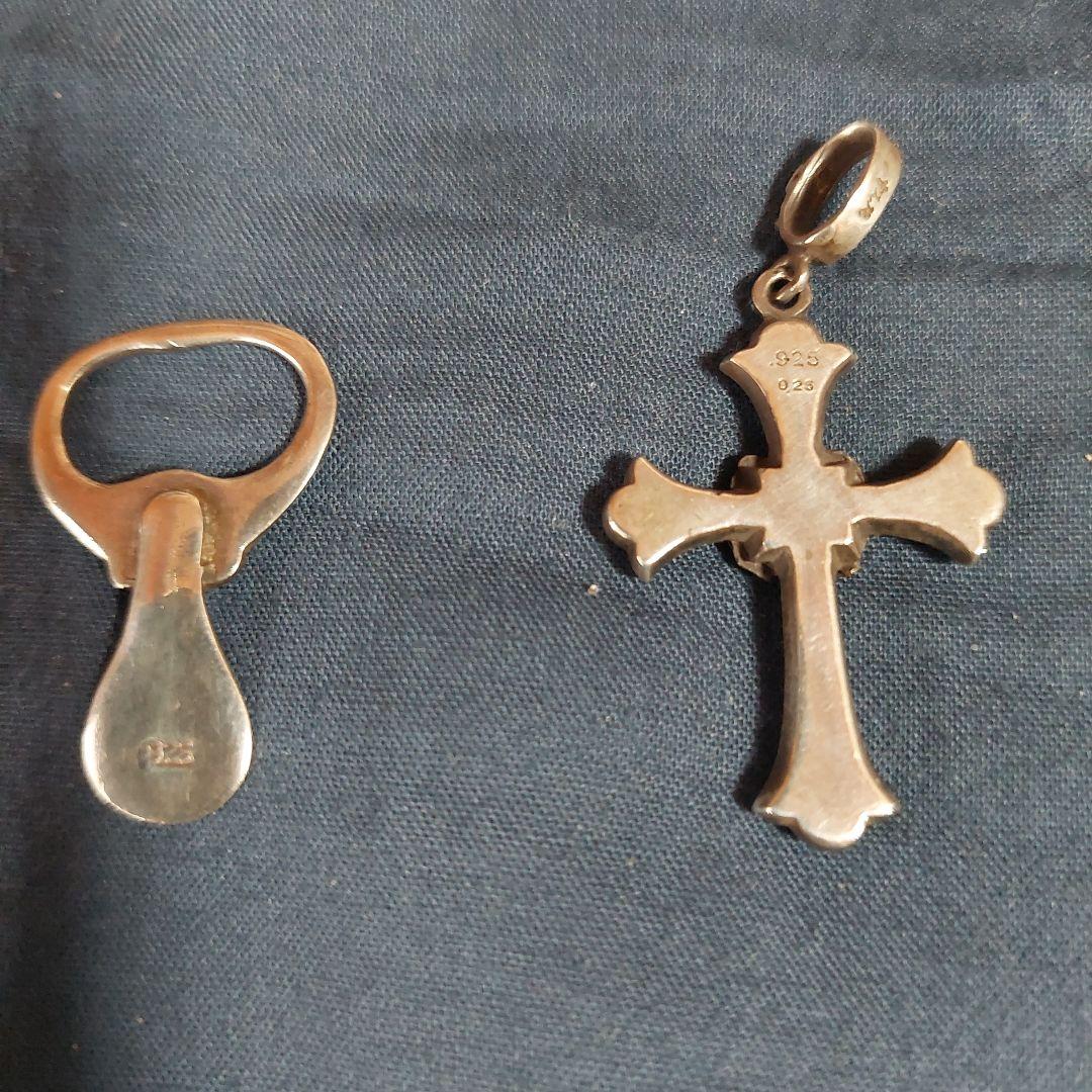 ローリーロドキンペンダント&タブルビー石　両方ともシルバー925です