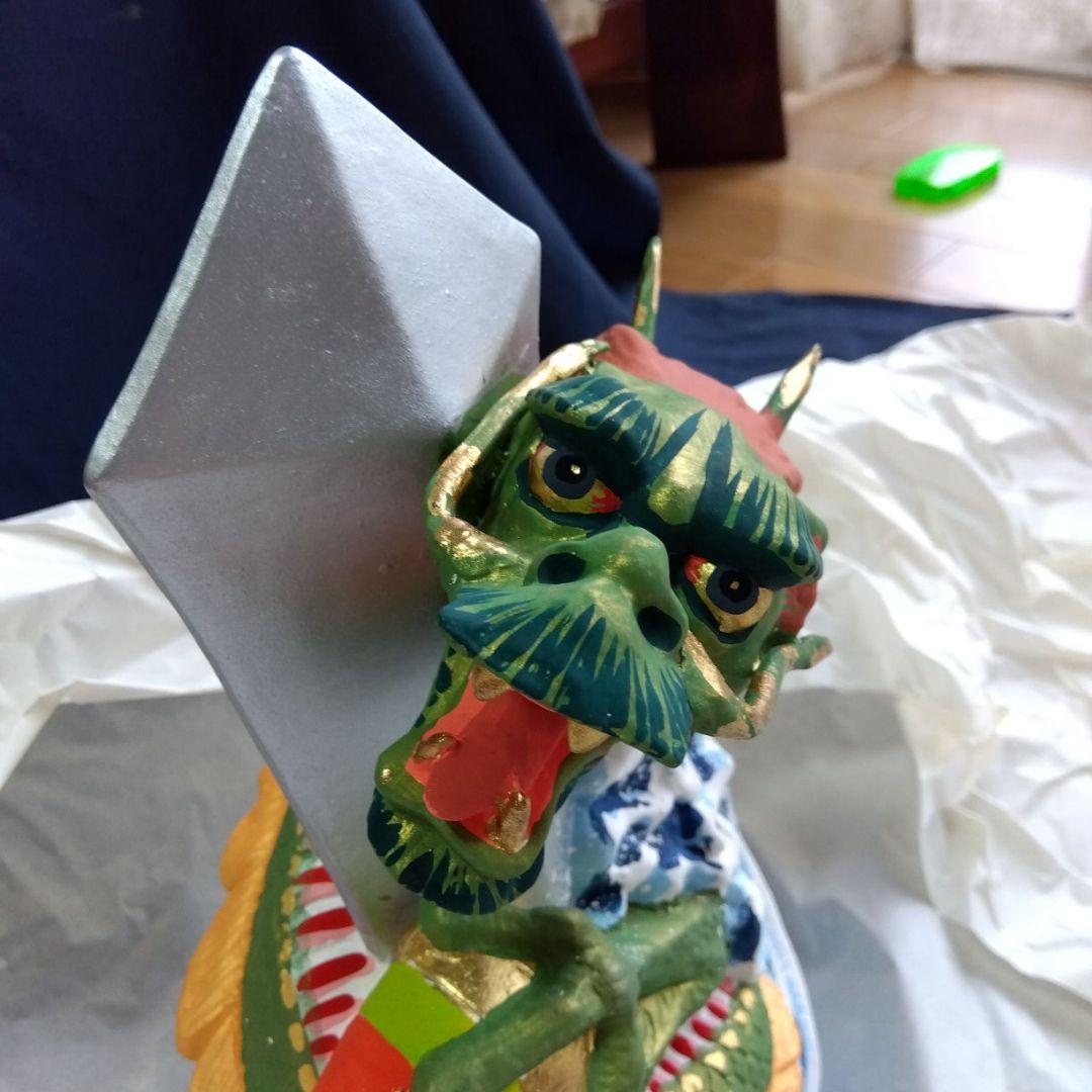 縁起物　竜の置き物　作家物