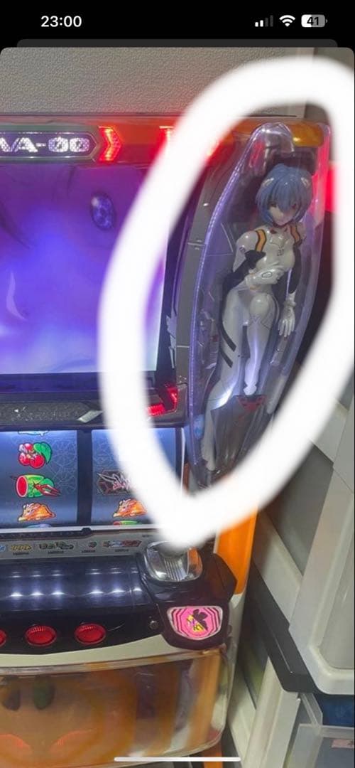 新世紀エヴァンゲリオン 綾波レイ スロット台 真実の翼 フィギュア