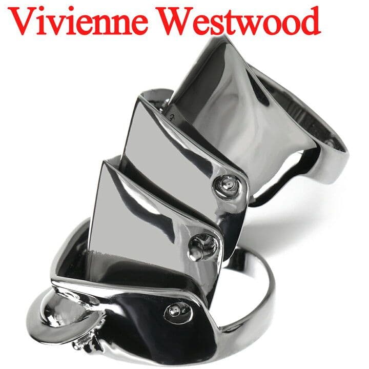 Vivienne Westwood アーマーリング ガンメタル L