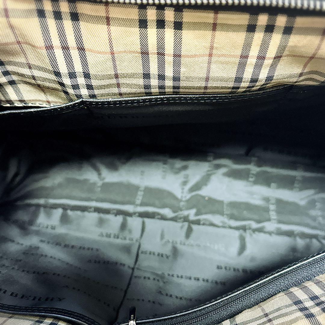 桐*維様 バーバリー ビジネスバッグ ブリーフケース ノバチェック 黒 A4 自