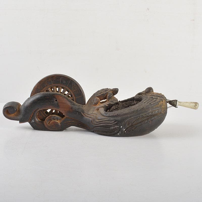 桃太郎　古民具　大工道具　 壷重刀 木彫　墨壷　M　R6610