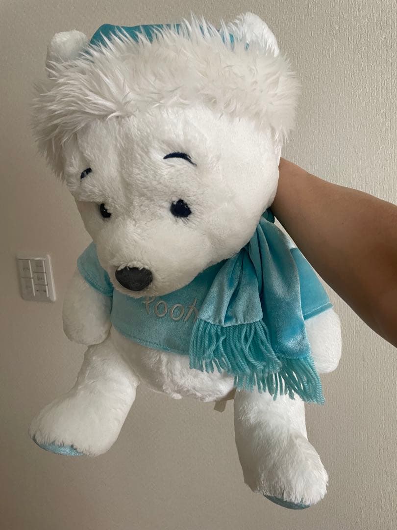 くまのプーさん　ハンドパペット　ホワイトプーさん　腹話術　ぬいぐるみ　ディズニー