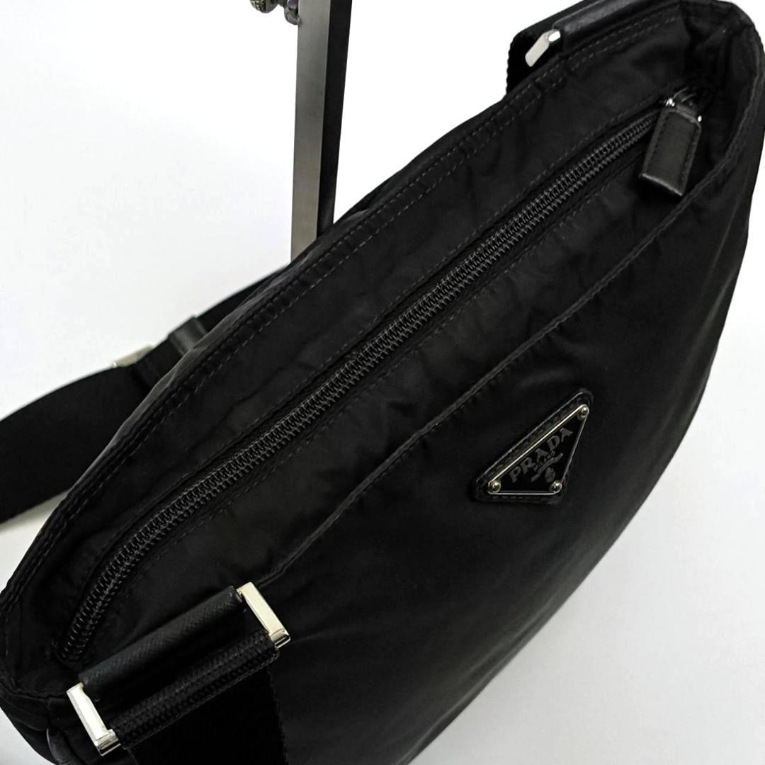 希少✨人気✨ギャラ付 プラダ　ショルダーバッグ　三角ロゴ　ナイロン　レザー　黒