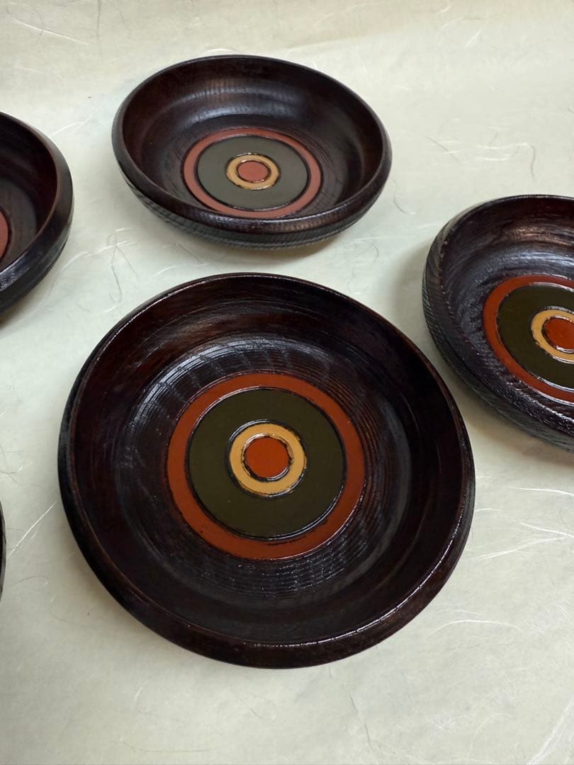 漆器皿 5枚セット 村瀬治兵衛