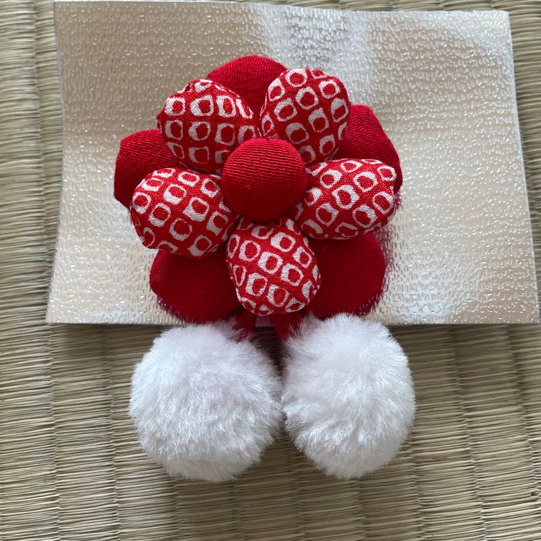 七五三　赤色　正絹　着物　3歳用　京ひめ