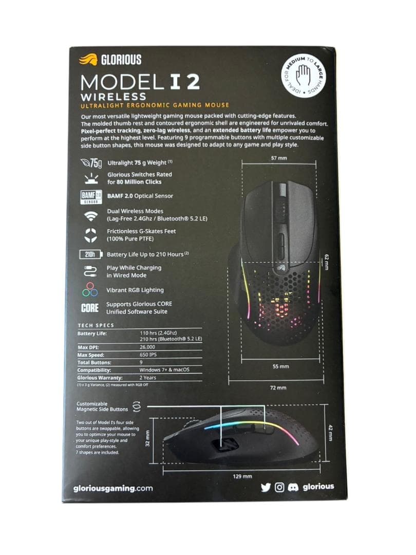 【新品未使用】Glorious MODEL I 2 Wireless