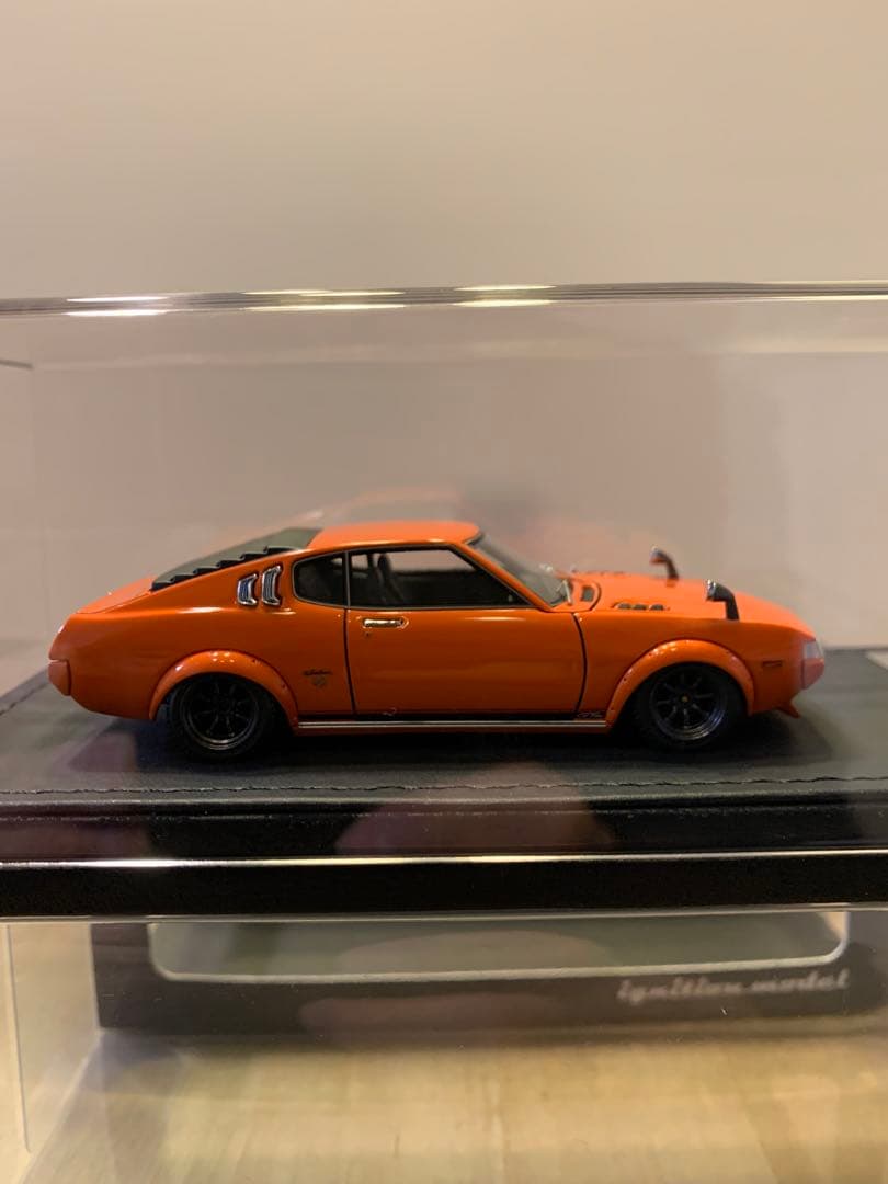 イグニッションモデル　1/43 セリカ　2000GT LB RA25 オレンジ