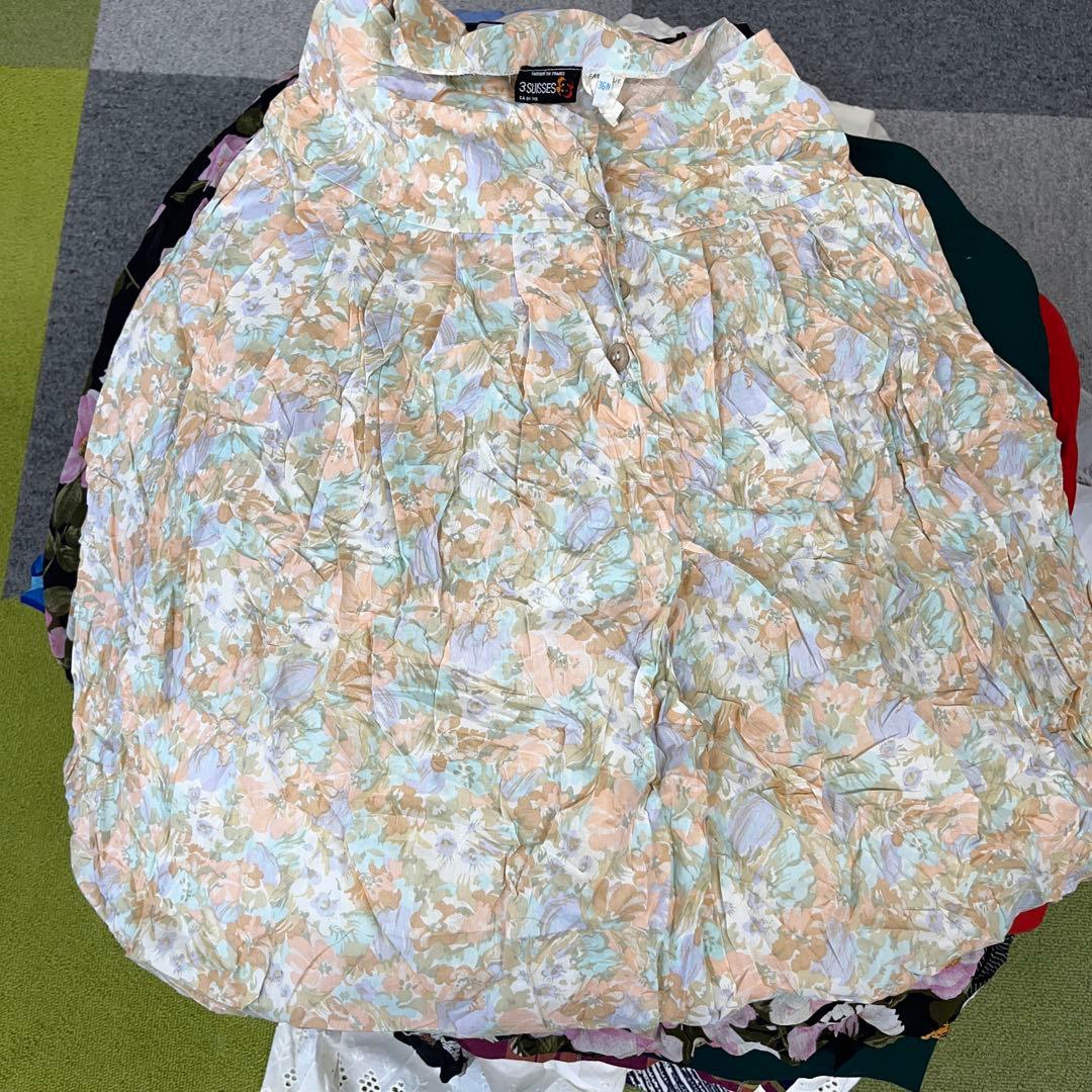 ^*^様 2 ユーロ古着　柄スカートミックス60着セットまとめ売りレディース