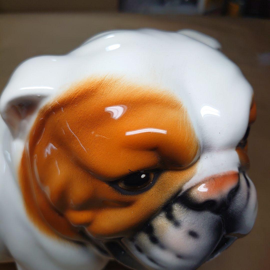 ブルドッグ　オブジェ　イタリア　陶器