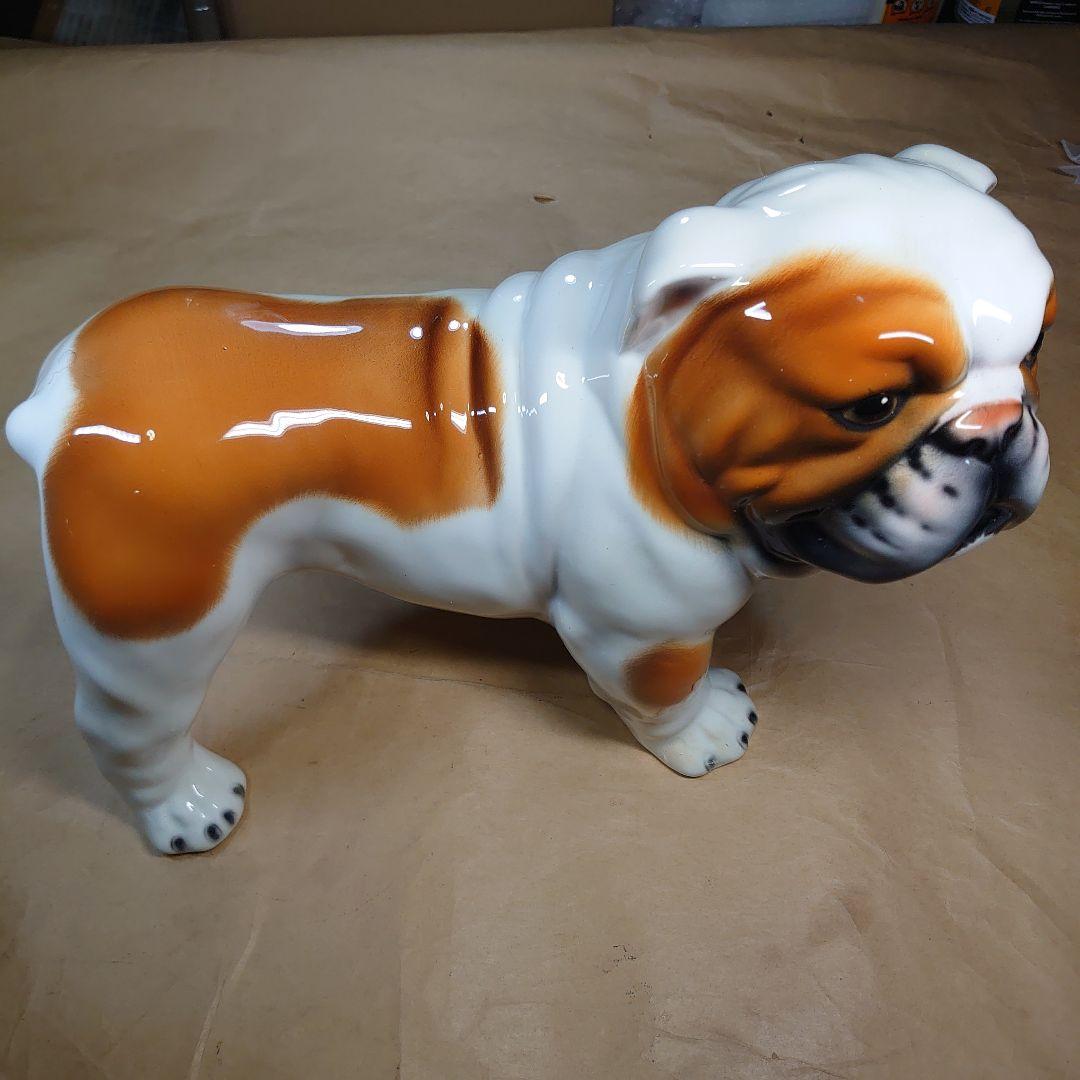 ブルドッグ　オブジェ　イタリア　陶器