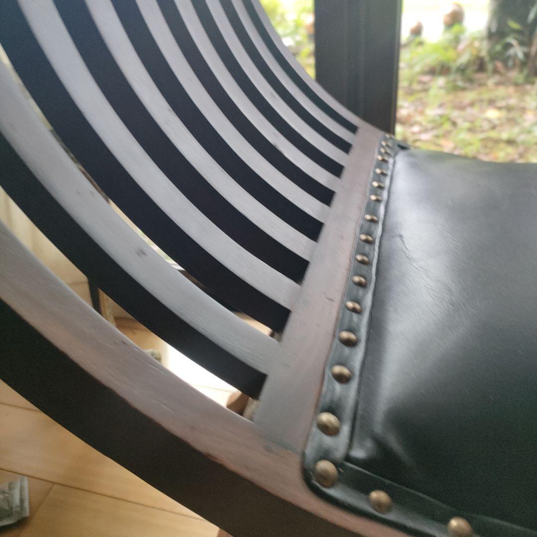 カルティニチェア 本革シート 椅子 バリ家具 アジア家具 スツール チェア