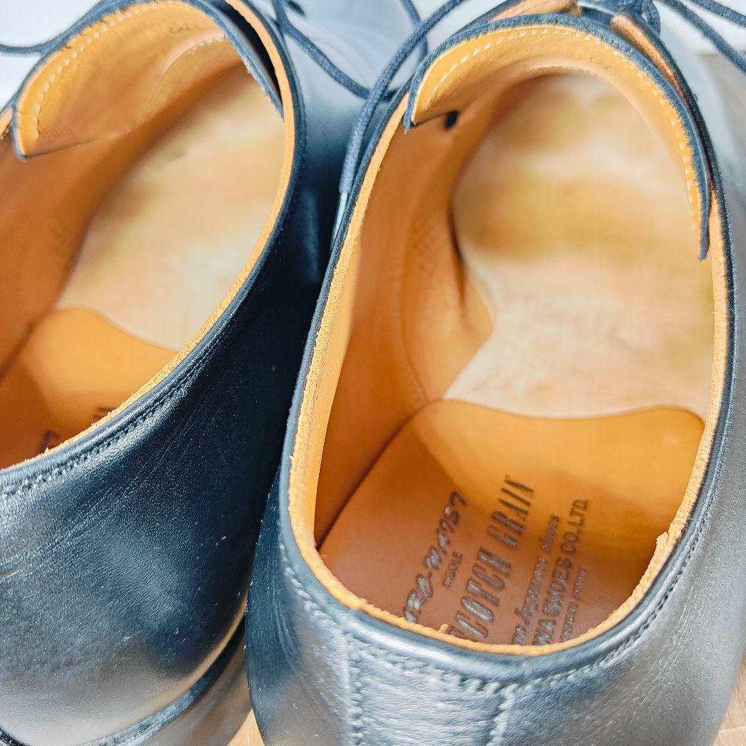 【極美品】SCOTCH GRAIN　日本製　高級プレーントゥシューズ　正規品本革