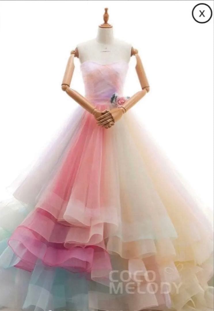 【7号】ココメロディ レインボードレス カラードレス