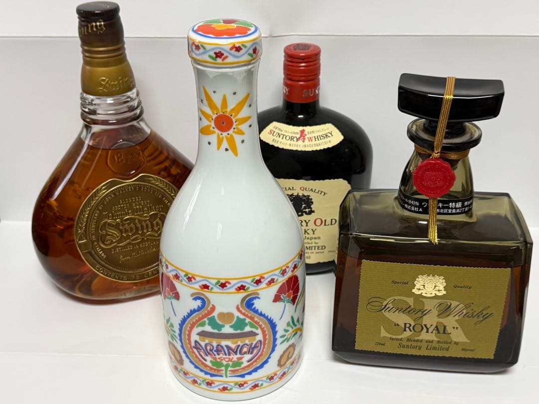 未開封ウイスキー及びブランデー併せて４本 一括売却