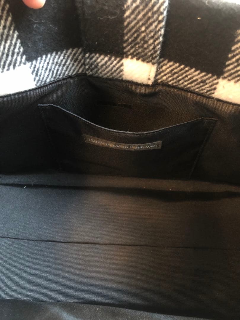 【新品未使用】ツルバイマリコオイカワ　Aimee ブロックチェック　ハンドバッグ