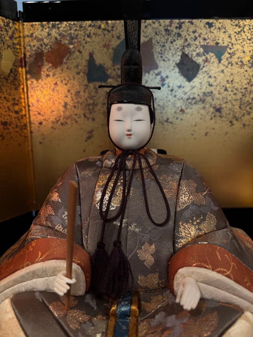 木目込み雛人形10人飾り