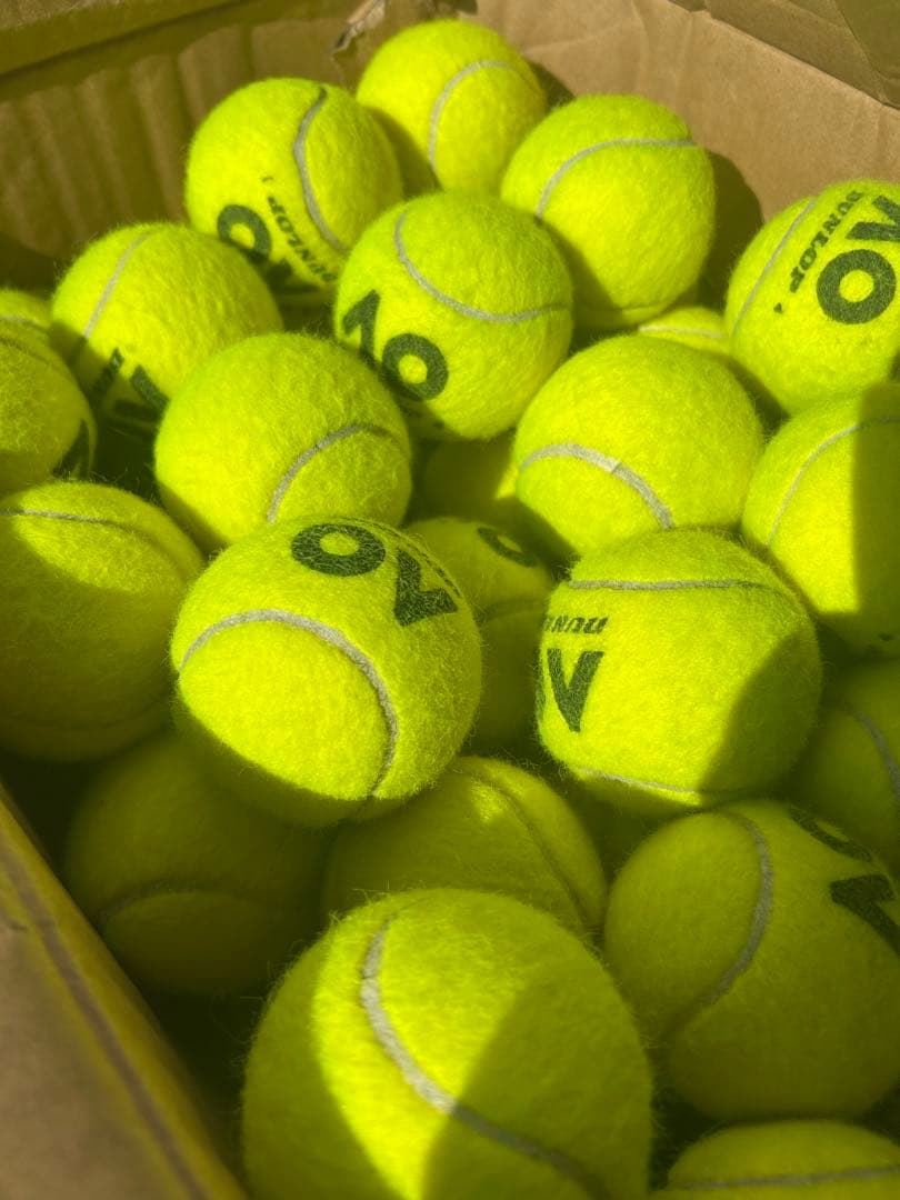 【美品】1試合使用したテニスボール200球