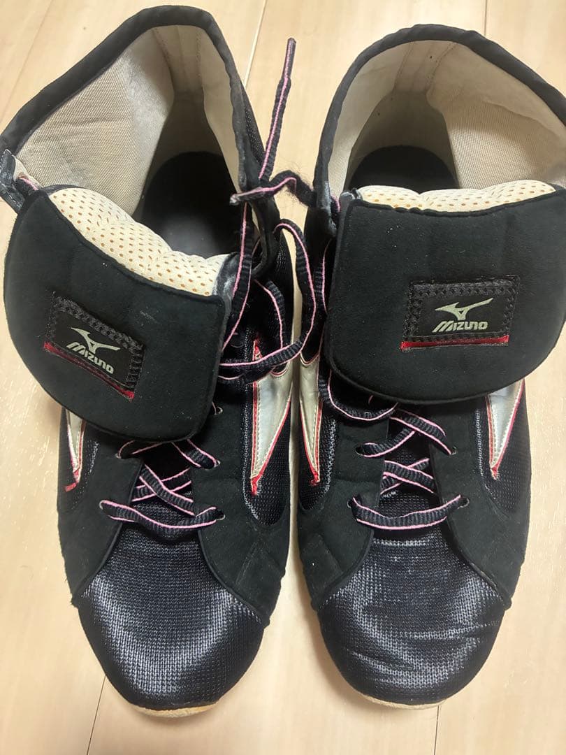 【Mizuno】ボクシングシューズ ブラックレッド ローカット オーダー 希少
