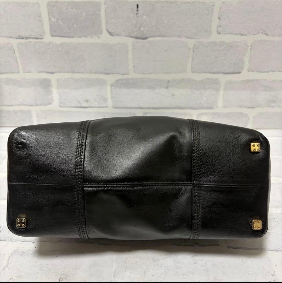 LOEWE ロエベ ハンドバッグ フスタ アナグラム南京錠 鍵付き　ブラック　黒